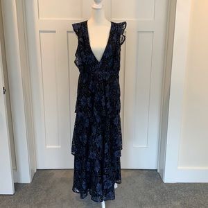 Lulu’s Molinetto Lace Ruffle Dress
